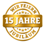 15 Jahre Fliesen Salzmann Jubiläumslogo